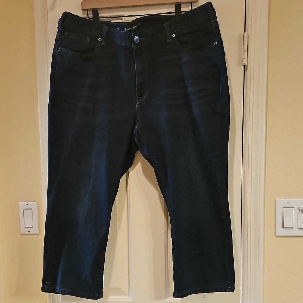 Lane Bryant Women's Midnight Blue Cropped Jeans